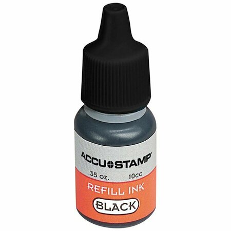 COSCO AccuStamp 090684 0.35 oz. Black Ink Stamp Gel Refill 730090684C